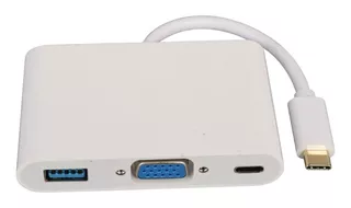 Convertidor Usb Tipo C A Vga + Usb 3.0 + Tipo C 3 En 1 Lince