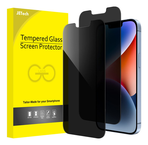 Protector Privacidad Jetech iPhone 14 Plus 6.7  Vidrio 2pk