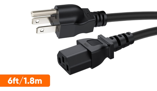 Cable De Alimentación Cablecreation Universal Nema 5-15p A I