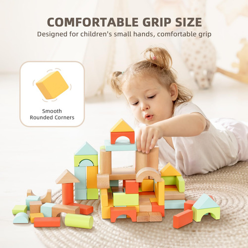 Building Blocks Look, 100 Unidades, Para Niños Pequeños De 1
