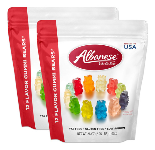 Albanese World's Best Family Share Pack, 12 Gomitas De Sabo.