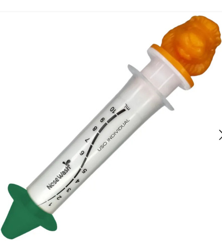 Seringas Lavagem Nasal Nosewash, Leão E Tubarão, 2 Unidades