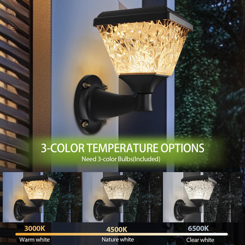 Luces Solares De Pared Exteriores 124 Led Ip65 3 Modos