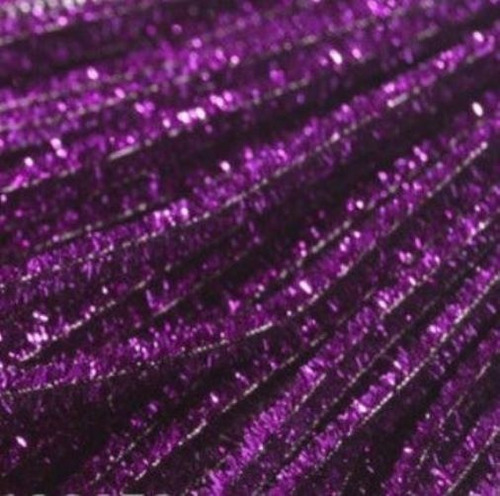 Limpia Pipas Chenile Metalico Morado 100 Piezas
