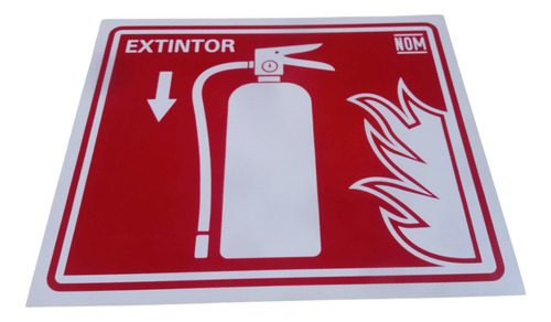 Señalamiento Mediano De Extintor 25x30 Cm