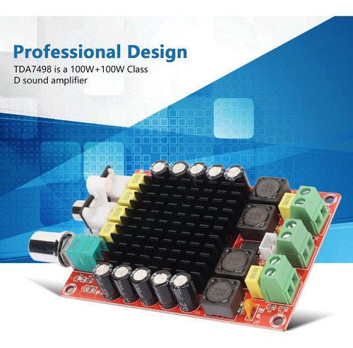 Amplificador Digital Profesional De Placa Clase D De Doble C