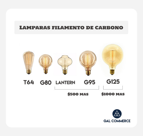 Imagen 2 de 9 de 3 Portalamparas Vintage + Lamparas Filamento + Cable