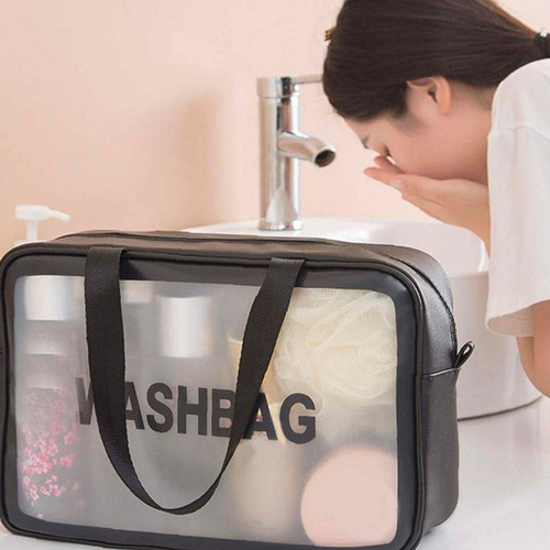Neceser Bolsas Portátil De Maquillaje Transparente 2 Pcs