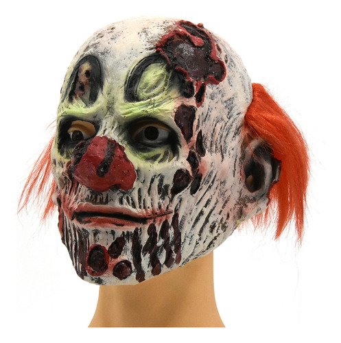 Máscara De Palhaço Zumbi Para Brincar No Halloween Horror