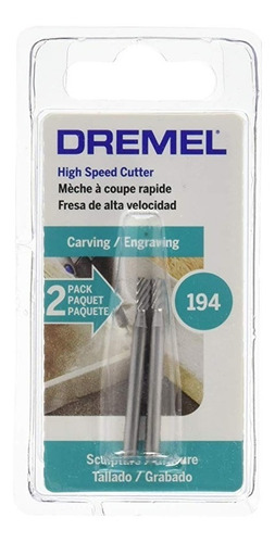 Fresa De Alta Velocidad  Dremel 194 Tallar Grabar Por 2 Unid