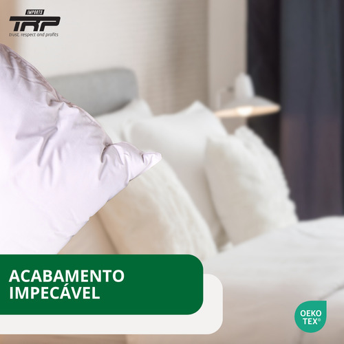 Travesseiro Gans Exclusiv Harmony 50% Penas 50% Plumas Cor Branco