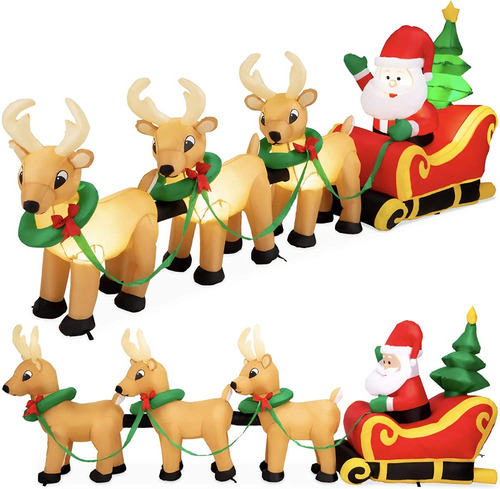 Imagen 1 de 7 de Adornos Navidad Decoracion Iluminados Nacimiento Grande Bril