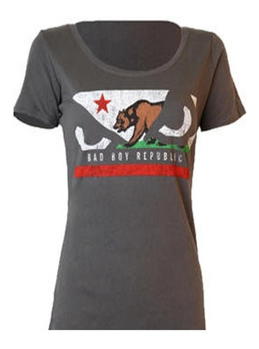 Remera Bad Boy Ladies Cali Pride Tee Gris-talle M