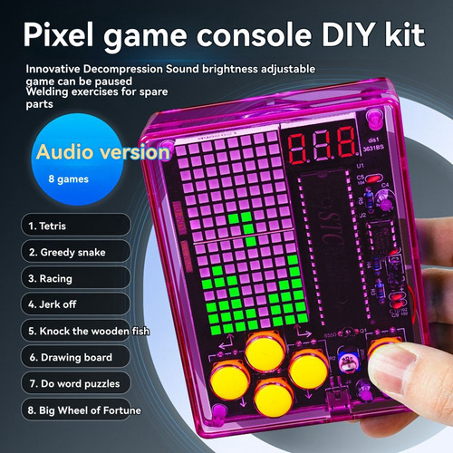Consola De Juegos Diy Game Kit Con Electro De Voz