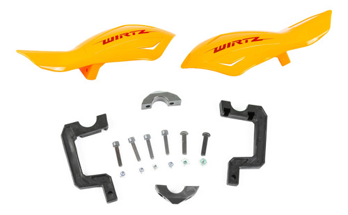 Cubremanos Shock Flotantes Enduro Cross Naranja Wirtz