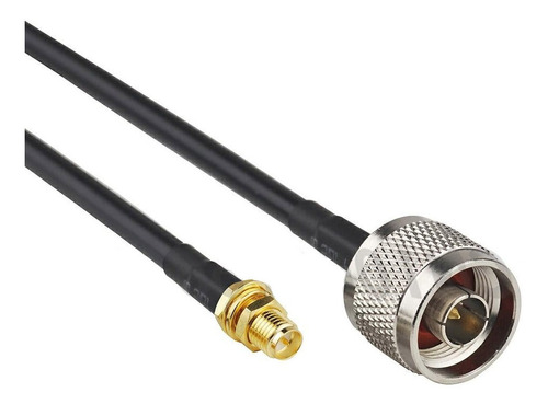 Cabo Pigtail Rgc58 2 Metros Conector N Macho + Rp-sma Femea