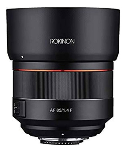 Rokinon - Lente Teleobjetivo De Alta Velocidad Sellada Para Nikon F De 85 Mm F1.4 De Enfoque Automático
