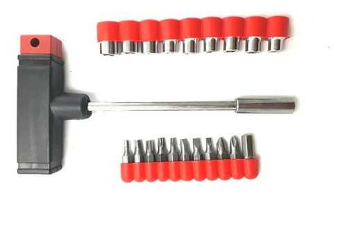 Juego De Llaves T Tubo Con 20 Piezas Intercambiables