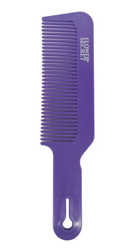 Peine Plano Antiestatico Carbono Para Corte Cabello Violeta