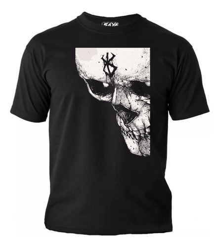 Camiseta Berserk Sacrifice Anime Calavera Algodón Estampado