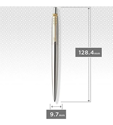 Imagen 2 de 8 de Parker Jotter Ss Gt Boligrafo 1953182 Acero Grabado Estuche