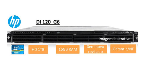 Servidor Hp Dl120 G6 Rack 1u 16gb Hd1tb