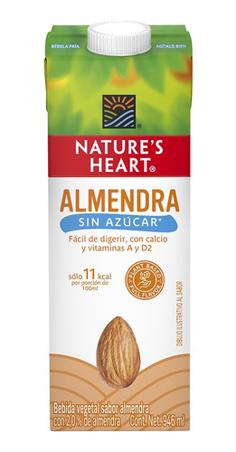 Bebida De Almendra Sin Azúcar Nature's Heart 6 Pack