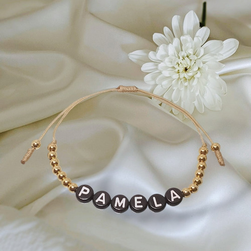 Pulsera Mujer, Nombre Personalizado, Pamela - Joyas Lucyana
