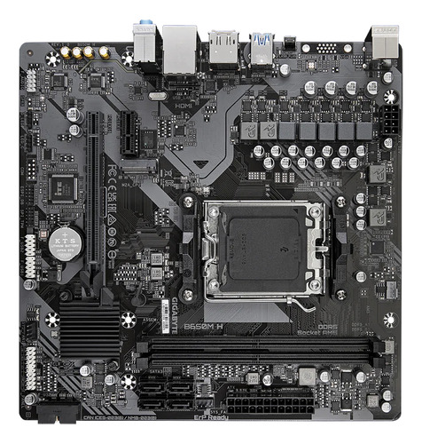 Tarjeta Madre Gigabyte B650m H Am5 Ddr5 Micro Atx Q-flash