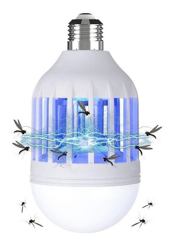 Bombillo Mata Mosquitos Zancudos Moscas Lampara Led 15w