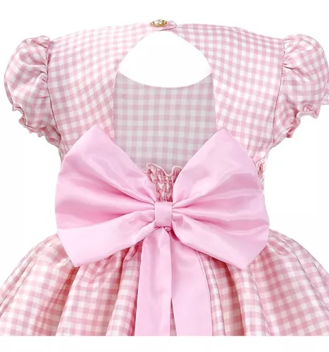 Vestido Xadrez Rosa Fazendinha + faixinha de cabelo (Não acompanha calçado)  - JOANINHA BABY