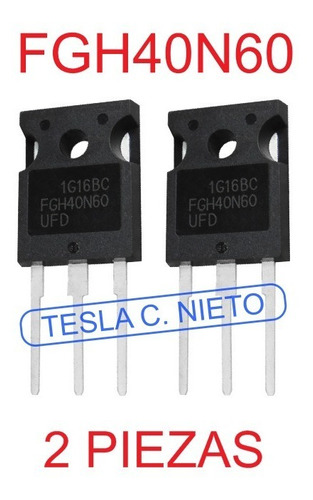 Imagen 1 de 6 de Igbt Fgh40n60 2 Piezas Maquina De Inversora Laston