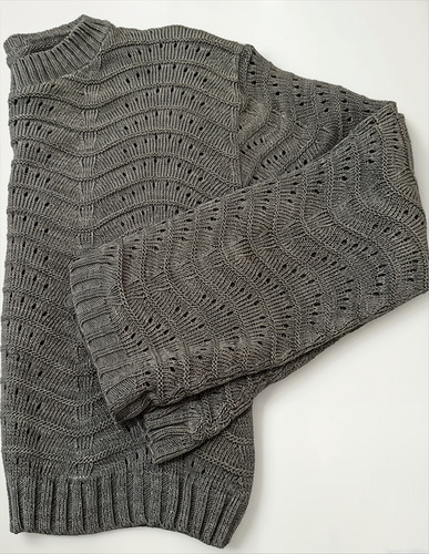 Sweater Calado Mga Oxford Tejido Nuevo T/u Tendencia