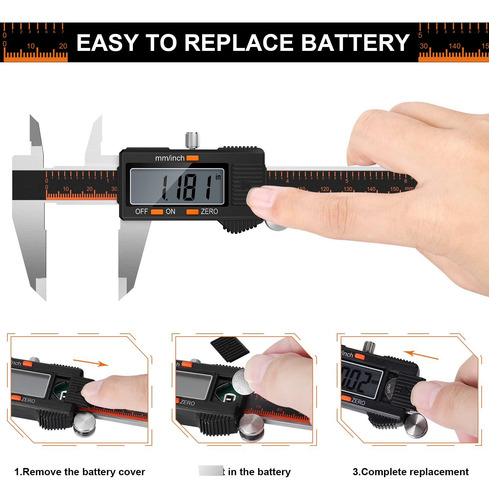 Calibre Digital Hardell 6 Pulgadas Micrómetro Pantalla Lcd