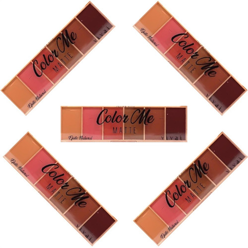 Imagem 6 de 10 de Paleta De Blush Color Me Matte Efeito Natural - Vivai 2004.4