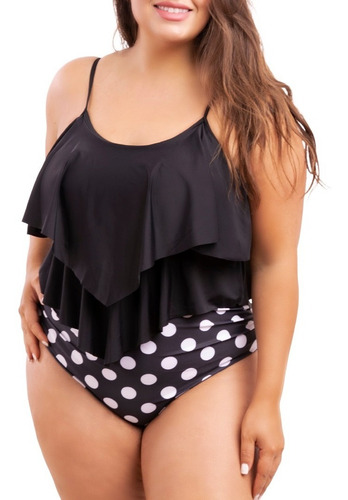 Imagen 2 de 4 de Bikini Tiro Alto Top Vuelos Maorí Retro