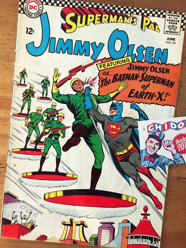 Comic - Jimmy Olsen #93 Batman Superman 1966