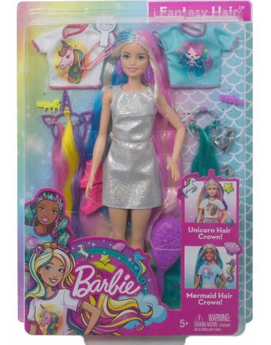 Barbie Cabello Fantasía Con Looks De Sirena Y Unicornio