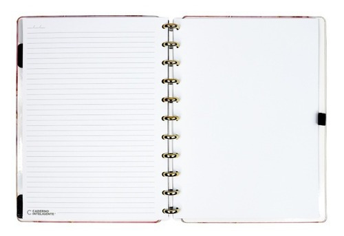 Notebook inteligente especial Agatha Deluxe 80 folhas forradas, 4 unidades de materiais x 1 28 cm x 21,5 cm, roxo