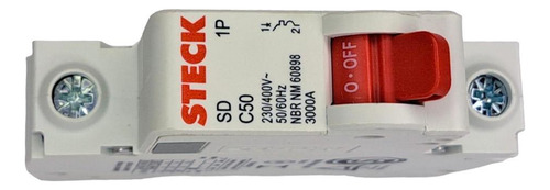 Kit C/3 - Disjuntor Steck Din Unipolar 50a Sd61 C Sdd61c50