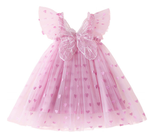 Vestido Casual De Verano De Tul Para Niña, Elegantes Vestido