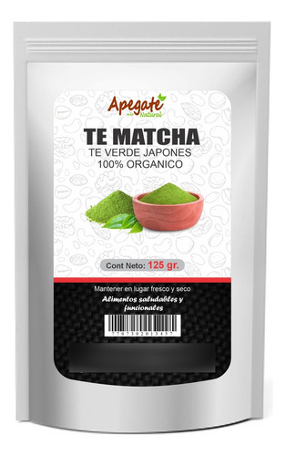 Te Matcha Orgánico  125 Gramos - g a $304