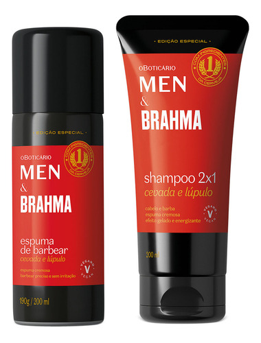  Kit Presente Dia Dos Pais Men E Brahma: Shampoo 2 Em 1 200