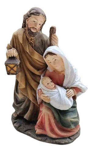 Belén Decorativo Figuras Estatua De Resina Sagrada Familia