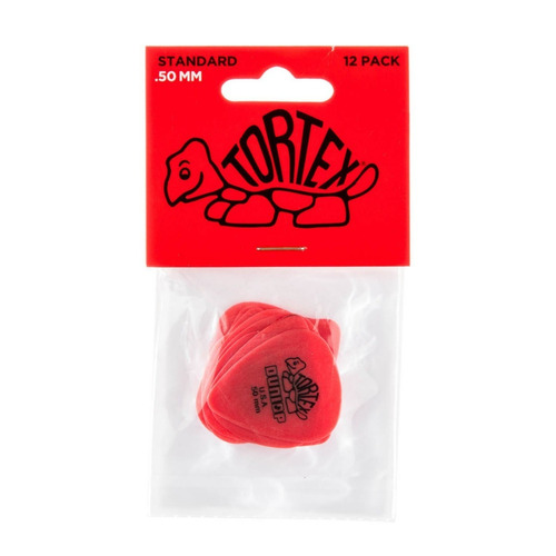 Jim Dunlop 418p 0.50 Tortex Standard Pack 12 Puas