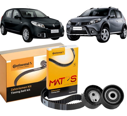 Kit Da Correia Dentada Renault Sandero Stepway 1.6 2009 