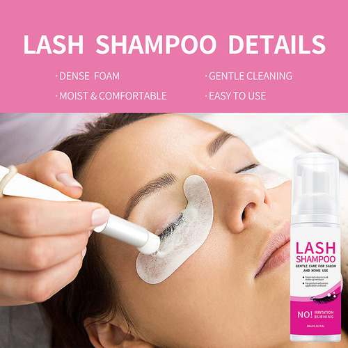Champú Para Pestañas S Eyelash, Espuma Limpiadora Para Injer
