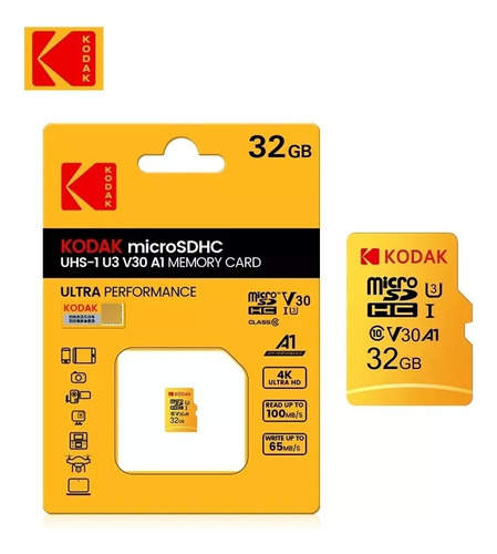 Memoria Microsd Kodak 64gb Clase 10 Ultra Hd 