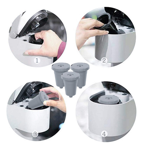 Juego De 3 Soportes Y Filtros De Café Reutilizables