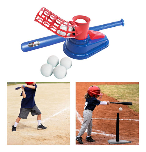 Máquina Lanzadora De Béisbol Para Niños Máquina De Rojo